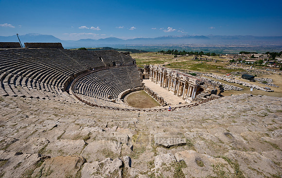 famous theater of Hierapolis, Pamukkale Archeological Site