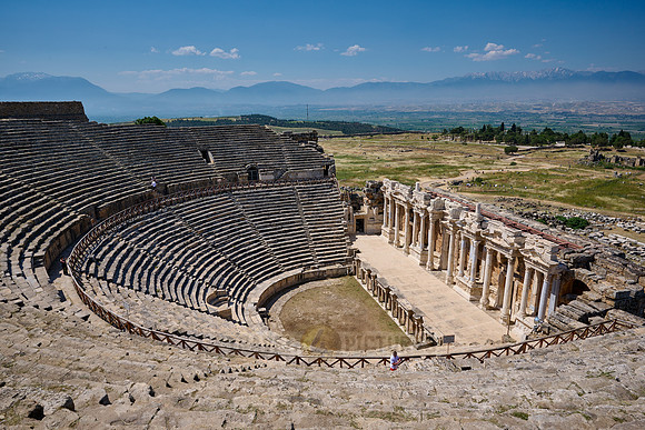 famous theater of Hierapolis, Pamukkale Archeological Site