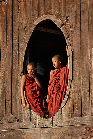 young monks at Shwe Yaungwe monastery