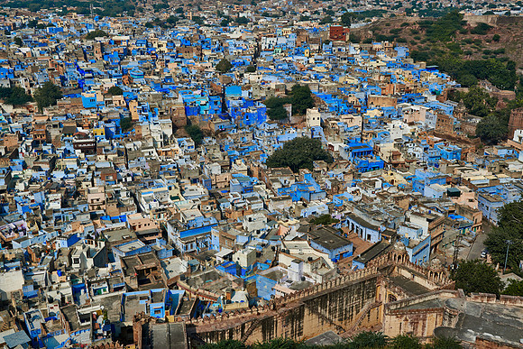 aerial view of Blue City Jodhpur