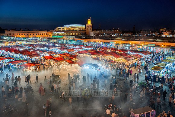 Jemaa el-Fnaa at night