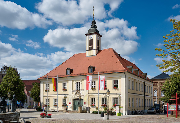 Market Square and Historic Town Hall of Angermuende