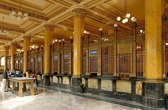 interior view of magnificent postal office
