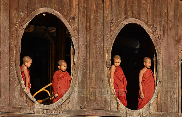 young monks at Shwe Yaungwe monastery
