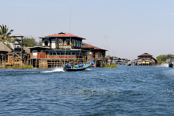 pile-dwellings of swimming village
