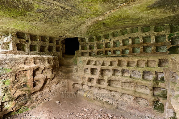 Etruscan tomb for urns called columbarium