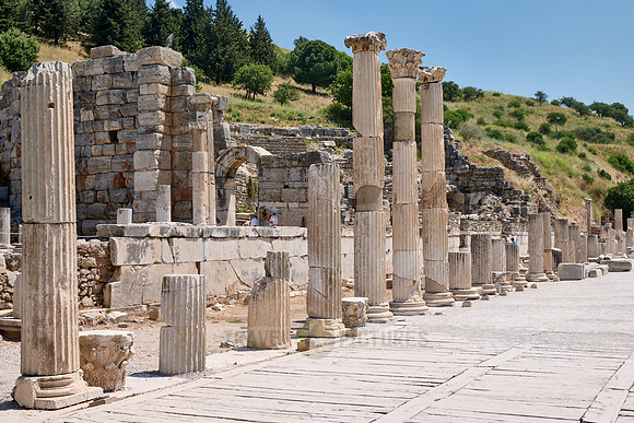 collonnaded street at upper Agora, Ephesus