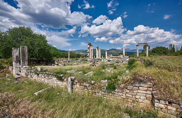 Bishop's Palace in front of Temple of Aphrodite in Aphrodisias