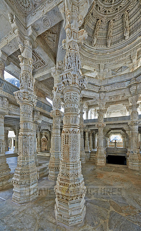 stone carved columns