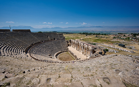famous theater of Hierapolis, Pamukkale Archeological Site