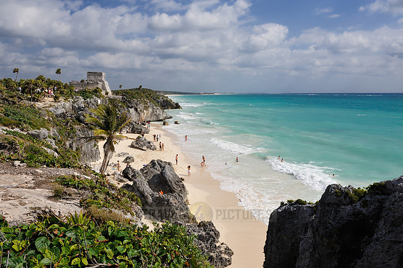 The seaside view of El Castillo
