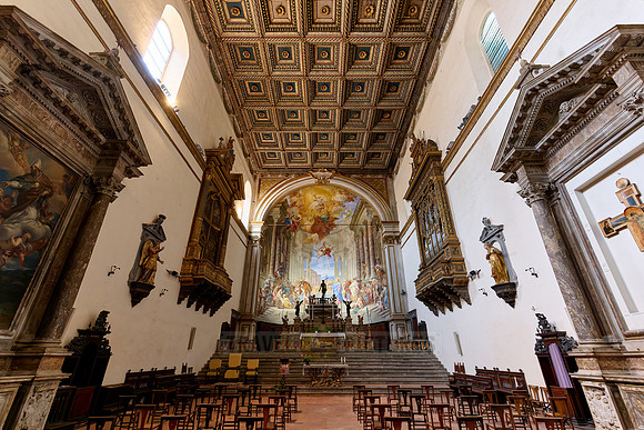 interior shot of Santa Maria della Scala of Siena
