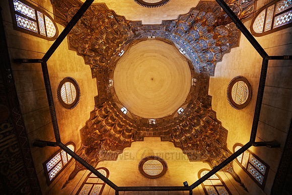 cupola inside Sultan Hassan Mosque
