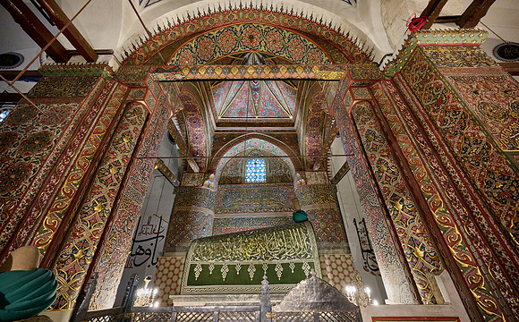 inside shot of Mausoleum and museum of Mevlana Rumi