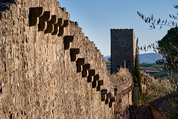 old town of Monticchiello, Tuscany, Italy