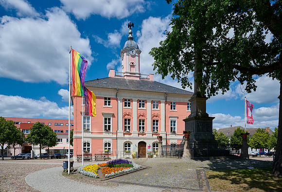 Market Square and Historic Town Hall of Templin