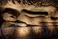 stone carvings of Cave No. 26 of Ajanta caves