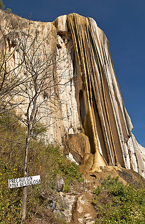 petrified waterfall