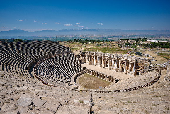 famous theater of Hierapolis, Pamukkale Archeological Site