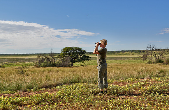 tourist watching area in Mabuasehube