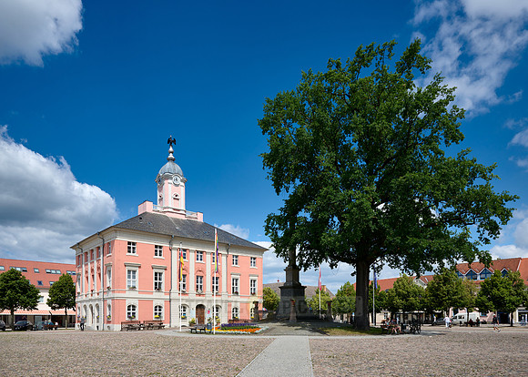 Market Square and Historic Town Hall of Templin