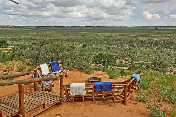 view from main area Polentswa Tented Camp