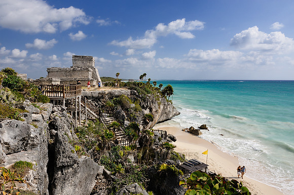 The seaside view of El Castillo