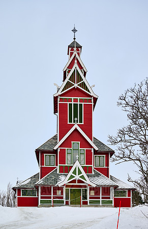 red Buksnes church