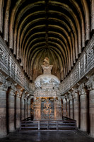 interior shot of Cave No. 26 of Ajanta caves