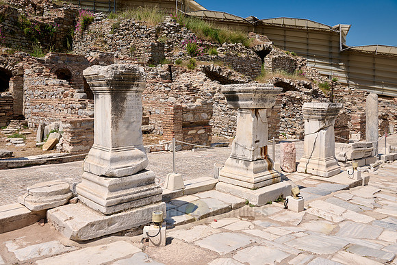 The Mosaic - paved sidewalk in Ephesus