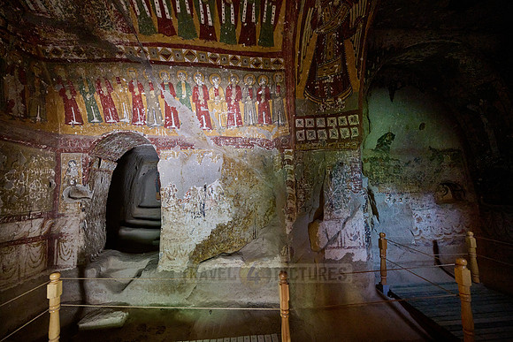 frescos inside the serpent church or Yilanli church
