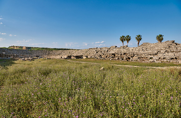 ruins Stadium in Roman city of Perge