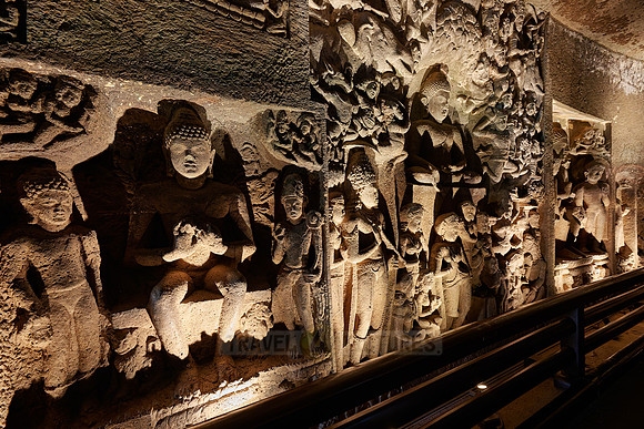 stone carvings of Cave No. 26 of Ajanta caves