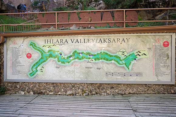 map of Ihlara valley