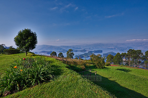 landscape of Lake Bunyonyi