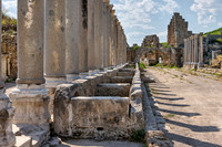 columns of western collonnaded street of Perge