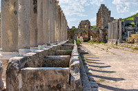 columns of western collonnaded street of Perge