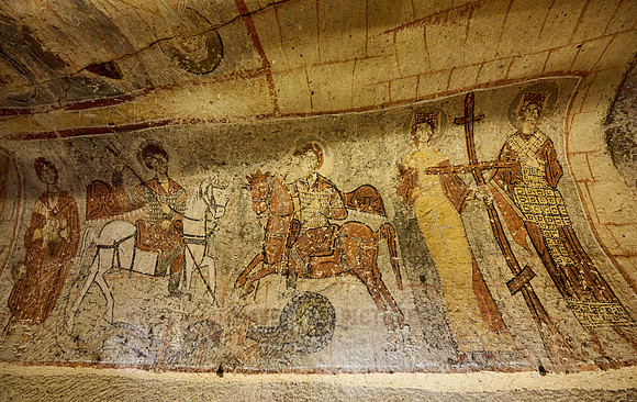 Snake church or St. Onuphrius church in goreme open air museum