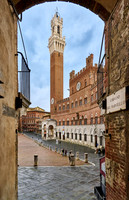 Palazzo Pubblico,Torre del Mangia and Piazza del Campo in Siena