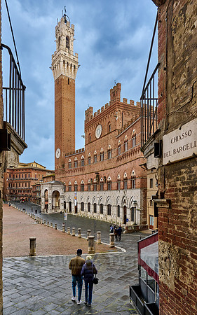 Palazzo Pubblico,Torre del Mangia and Piazza del Campo in Siena