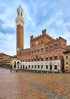 Palazzo Pubblico,Torre del Mangia and Piazza del Campo in Siena