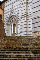 steps up to Cathedral of Siena