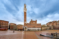 Palazzo Pubblico,Torre del Mangia and Piazza del Campo in Siena