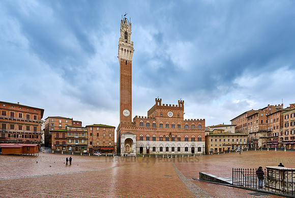 Palazzo Pubblico,Torre del Mangia and Piazza del Campo in Siena