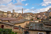 view over Siena with Cathedral