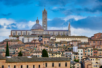 view over Siena with Cathedral