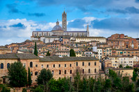 view over Siena with Cathedral