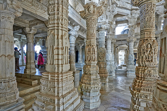 stone carved columns