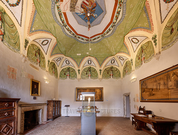 interior shot in Museum of Palazzo Orsini, Pitigliano