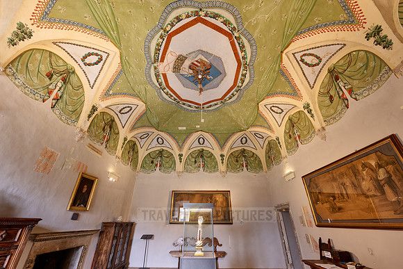 interior shot in Museum of Palazzo Orsini, Pitigliano